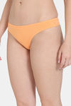 Zivame Low Rise Zero Coverage Thong - Mock Orange — thumbnail 3